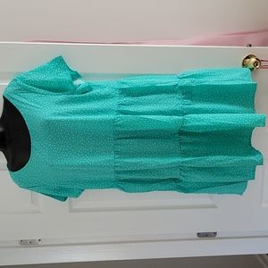 SHEIN Dress Mint Green w/white dots